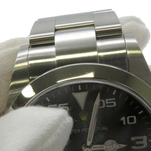 将图像加载到图库查看器中，ROLEX Air-King W40mm Stainless Steel Black Dial 126900
