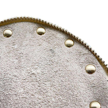 将图像加载到图库查看器中，Valentino Garavani Rock Studded Round Pouch Ivory Leather
