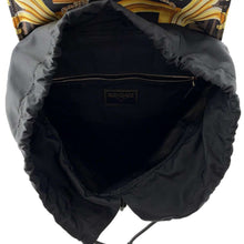 将图像加载到图库查看器中，FENDI Fendace Backpack Black/Yellow/Brown 7VZ066 Nylon
