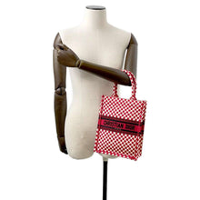 Load image into Gallery viewer, Dior Dior Amour Vertical Book Tote Dot Red Canvas
