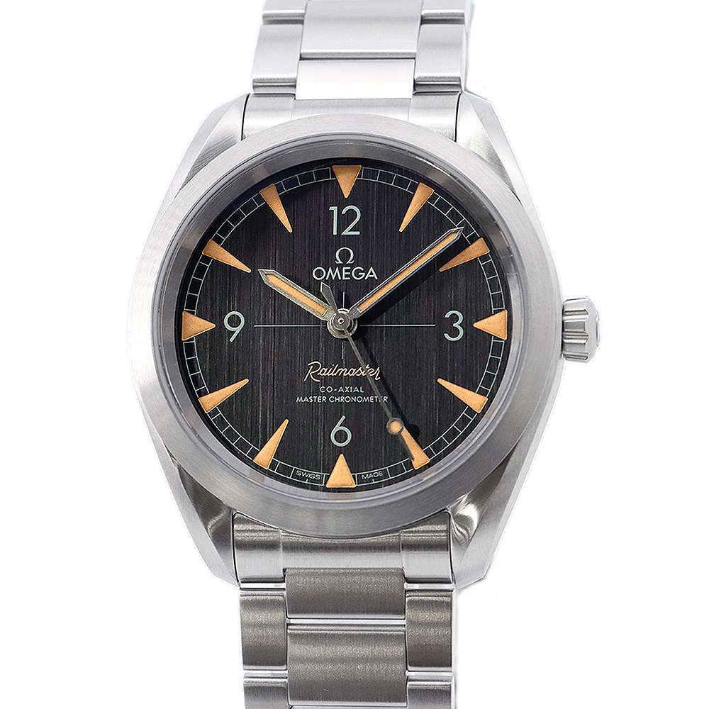 OMEGA Seamaster Railmaster Co-Axial W40mm Stainless Steel Black Dial 220.10.40.20.01.001