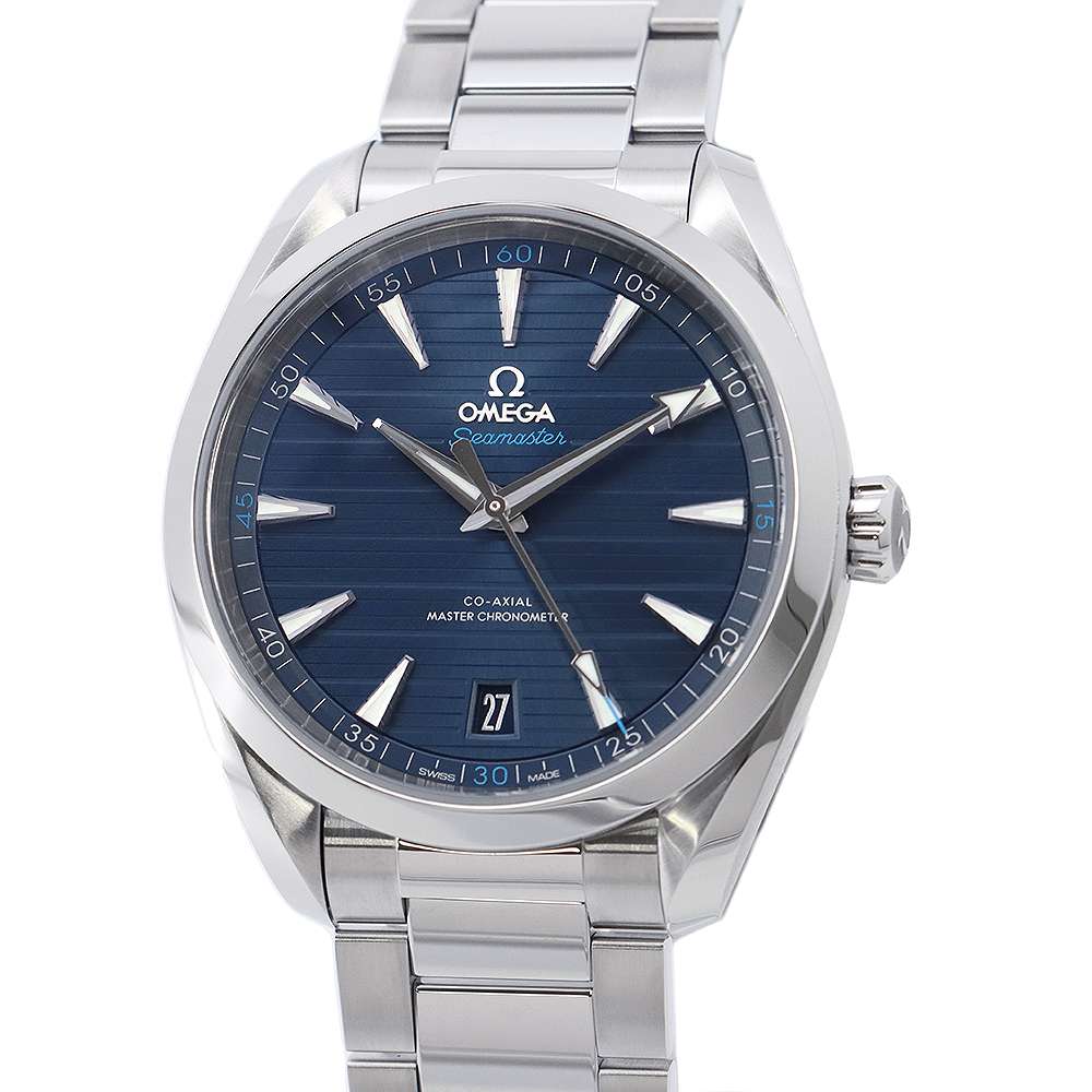 OMEGA Seamaster Aqua Terra Co-Axial Master Chronometer W41mm Stainless Steel Blue Dial 220.10.41.21.03.001