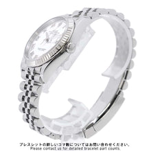 将图像加载到图库查看器中，ROLEX Datejust W36mm Stainless Steel K18WG White/Roman Dial126234
