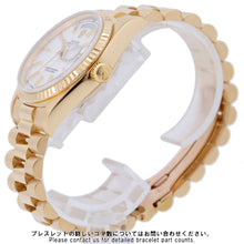 将图像加载到图库查看器中，ROLEX Day-Date W36mm 18K Yellow Gold White Dial 18238
