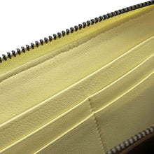 Load image into Gallery viewer, Bottega Veneta INTRECCIATO Zip Around Chozai Cloth Yellow 518389 Leather
