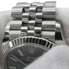 将图像加载到图库查看器中，ROLEX Datejust W36mm Stainless Steel K18WG Mint Green Dial 126234
