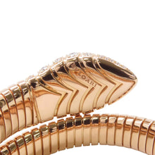 将图像加载到图库查看器中，BVLGARI Serpenti Tubogas Bracelet Size MS 18K Pink Gold
