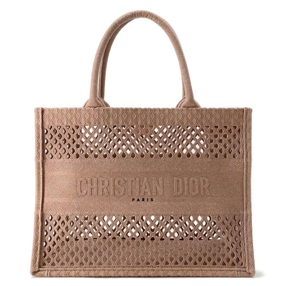 Dior Mesh Book Tote Pink M1296ZWRA Canvas Size Medium