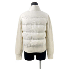 将图像加载到图库查看器中，MONCLER Down knit cardigan striped Size XS White/Navy J10939B00004M1241P70 Wool 100%
