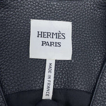 将图像加载到图库查看器中，HERMES Long gilet Size 34 Black Deer Leather
