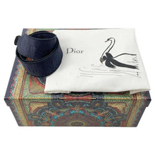 将图像加载到图库查看器中，Dior Lady D Light 2way Handbag Navy Canvas
