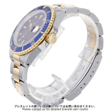 将图像加载到图库查看器中，ROLEX Submariner Date W40mm Stainless Steel K18YG Blue Dial 16613
