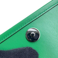 将图像加载到图库查看器中，GUCCI GGLEAT GG TENNIS 2 TOP HANDLE BAG Green 625571 Embossed Leather
