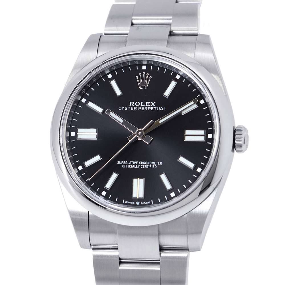 ROLEX Oyster Perpetual W41mm Stainless Steel Black Dial 124300