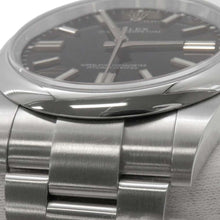 将图像加载到图库查看器中，ROLEX Oyster Perpetual W41mm Stainless Steel Black Dial 124300
