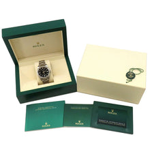 将图像加载到图库查看器中，ROLEX Oyster Perpetual W41mm Stainless Steel Black Dial 124300
