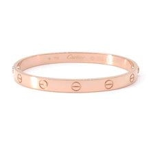 将图像加载到图库查看器中，CARTIER love bracelet Size 18 18K Pink Gold
