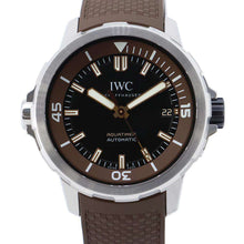 将图像加载到图库查看器中，IWC Aquatimer Automatic Bosch W44mm Stainless Steel Rubber Black Dial IW341002
