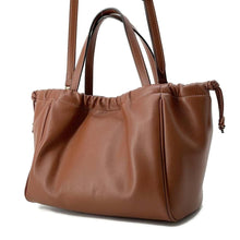 将图像加载到图库查看器中，CELINE Cabas Drawstring Cuir Triomphe Tan 111013DU3.04LU Leather Size Small
