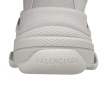 将图像加载到图库查看器中，BALENCIAGA TRIPLE S FAKE FURSneakers Gray 668563 Leather Nylon Faux Fur Size 41
