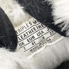 将图像加载到图库查看器中，BALENCIAGA TRIPLE S FAKE FURSneakers Gray 668563 Leather Nylon Faux Fur Size 41
