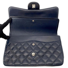 Load image into Gallery viewer, CHANEL Matelasse W Flap ChainShoulder Bag Navy A58600 Lambskin Size 30
