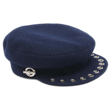 Load image into Gallery viewer, HERMES Vauban Sailor Chaine d&#39;Ancre Cap Size 56 Marine Wool 100%
