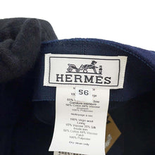 Load image into Gallery viewer, HERMES Vauban Sailor Chaine d&#39;Ancre Cap Size 56 Marine Wool 100%
