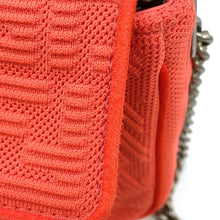 Load image into Gallery viewer, FENDI Midi Baguette Chain Shoulder Bag Red 8BR793 FabricSuede Leather
