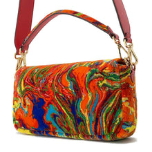 Load image into Gallery viewer, FENDI Bucket 2WAY Flap Bag Red/Multicolor 8BR600 Pile Leather
