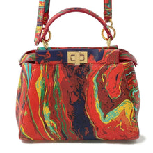 Load image into Gallery viewer, FENDI Peekaboo Red / Multi 8BN244 Leather Size Mini
