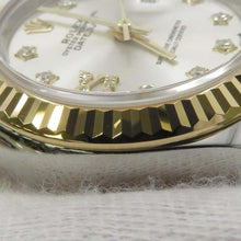 将图像加载到图库查看器中，ROLEX Lady-Datejust W28mm Stainless Steel K18YG Silver/Star Diamond Dial 279173G
