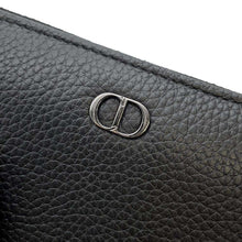 将图像加载到图库查看器中，Dior CDIcon Long Zip Wallet Black 2ESBC252CDI_H00N Grained Calf Leather
