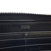 将图像加载到图库查看器中，Dior CDIcon Long Zip Wallet Black 2ESBC252CDI_H00N Grained Calf Leather
