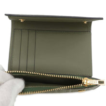 将图像加载到图库查看器中，LOEWE Repeat Anagram Vertical Wallet Green C499S97X05 Leather
