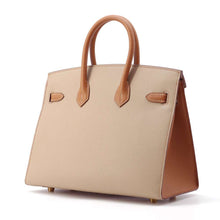 Load image into Gallery viewer, HERMES Birkin Sellier Verso SPO Beige Marpha/Gold Epsom Size 25
