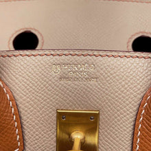 Load image into Gallery viewer, HERMES Birkin Sellier Verso SPO Beige Marpha/Gold Epsom Size 25
