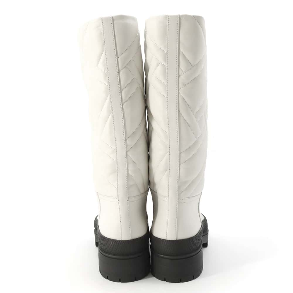 HERMES Fuji Exlibris Boots Ivory/Black Calf Leather Rubber Size 38– GALLERY  RARE Global Online Store