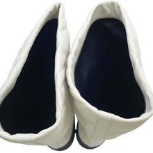 将图像加载到图库查看器中，HERMES Fuji Exlibris Boots Ivory/Black Calf Leather Rubber Size 38
