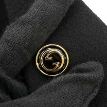 将图像加载到图库查看器中，GUCCI Interlocking G Button Long Coat Size 42 Black 619325 Wool 98% Nylon2%
