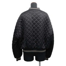 将图像加载到图库查看器中，CELINE Triomphe Quilted Teddy Jacket Size 40 Black 2V80I164I Rayon100%
