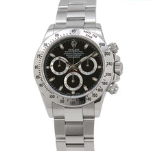 将图像加载到图库查看器中，ROLEX Cosmograph Daytona W40mm Stainless Steel Black Dial 116520
