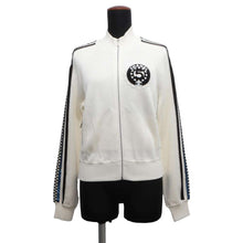 Load image into Gallery viewer, CHANEL CC Logo Sequins Blouson with Logo Patch Size 38 White/BlackP74166 Rayon91% Nylon7% Polyurethane2%
