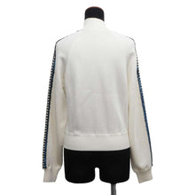 Load image into Gallery viewer, CHANEL CC Logo Sequins Blouson with Logo Patch Size 38 White/BlackP74166 Rayon91% Nylon7% Polyurethane2%
