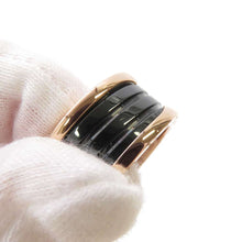 将图像加载到图库查看器中，BVLGARI B.Zero1 3 band Ring Size 62/#22 345967 K18PG BlackCeramic
