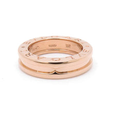 将图像加载到图库查看器中，BVLGARI Ring B.Zero1 Size 45/#5 18K Pink Gold
