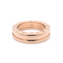 将图像加载到图库查看器中，BVLGARI Ring B.Zero1 Size 45/#5 18K Pink Gold
