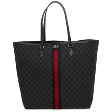 将图像加载到图库查看器中，BALENCIAGA The Hacker Tote Bag Gucci collaboration Black 680127 Canvas Leather Size Large
