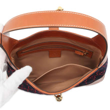 将图像加载到图库查看器中，GUCCI Jackie 1961 2wayBag Navy/Brown/Red 636706 Leather Felt
