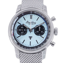 将图像加载到图库查看器中，BREITLING Top Time B01 Triumph W41mm Stainless Steel Ice blue Dial AB01764A1C1A1
